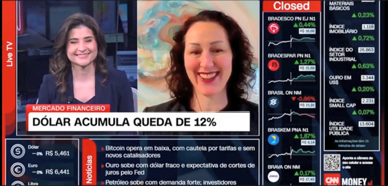 Read more about the article Dólar acumula queda de 12% no primeiro semestre.