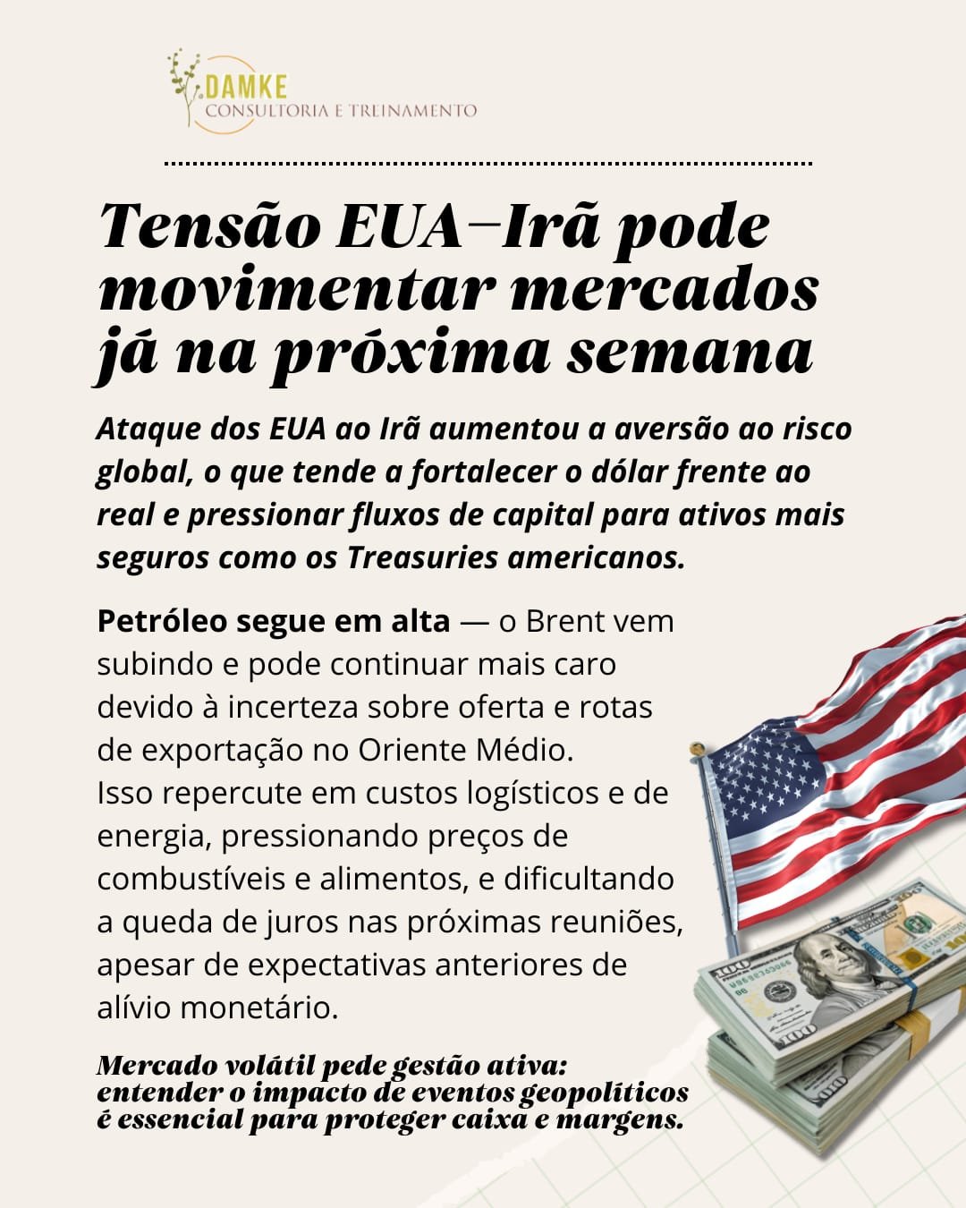 Read more about the article Geopolítica e Volatilidade: O impacto do conflito EUA-Irã no mercado brasileiro